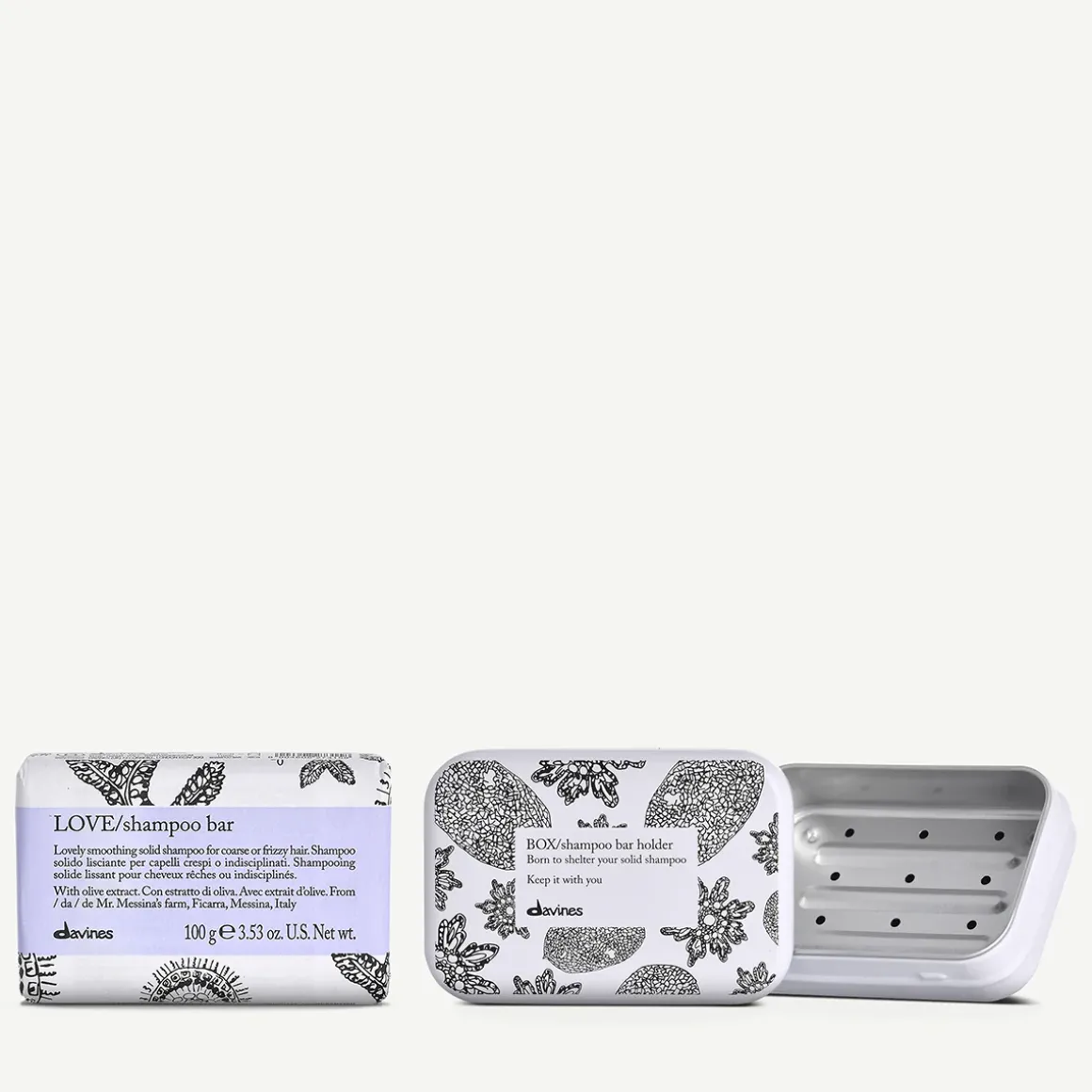 Davines Travel Sizes>Love Shampoo Bar and Case
