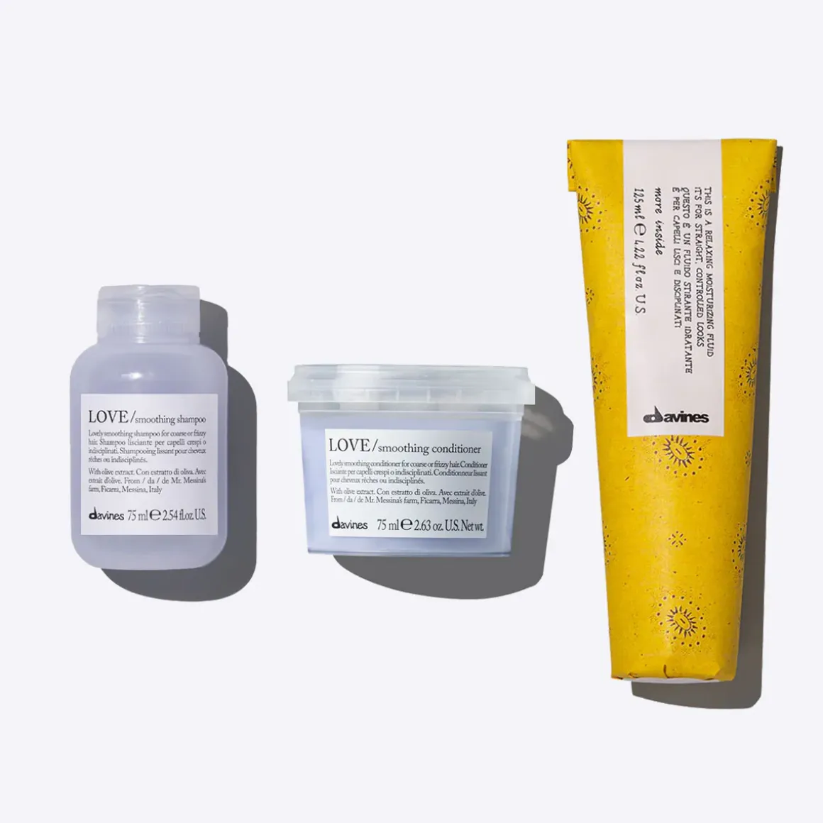 Davines Travel Sizes>Straight-haired Travel Set